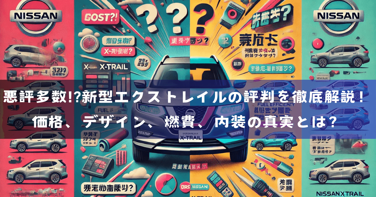 悪評多数!?新型エクストレイルの評判を徹底解説！価格、デザイン、燃費、内装の真実とは？